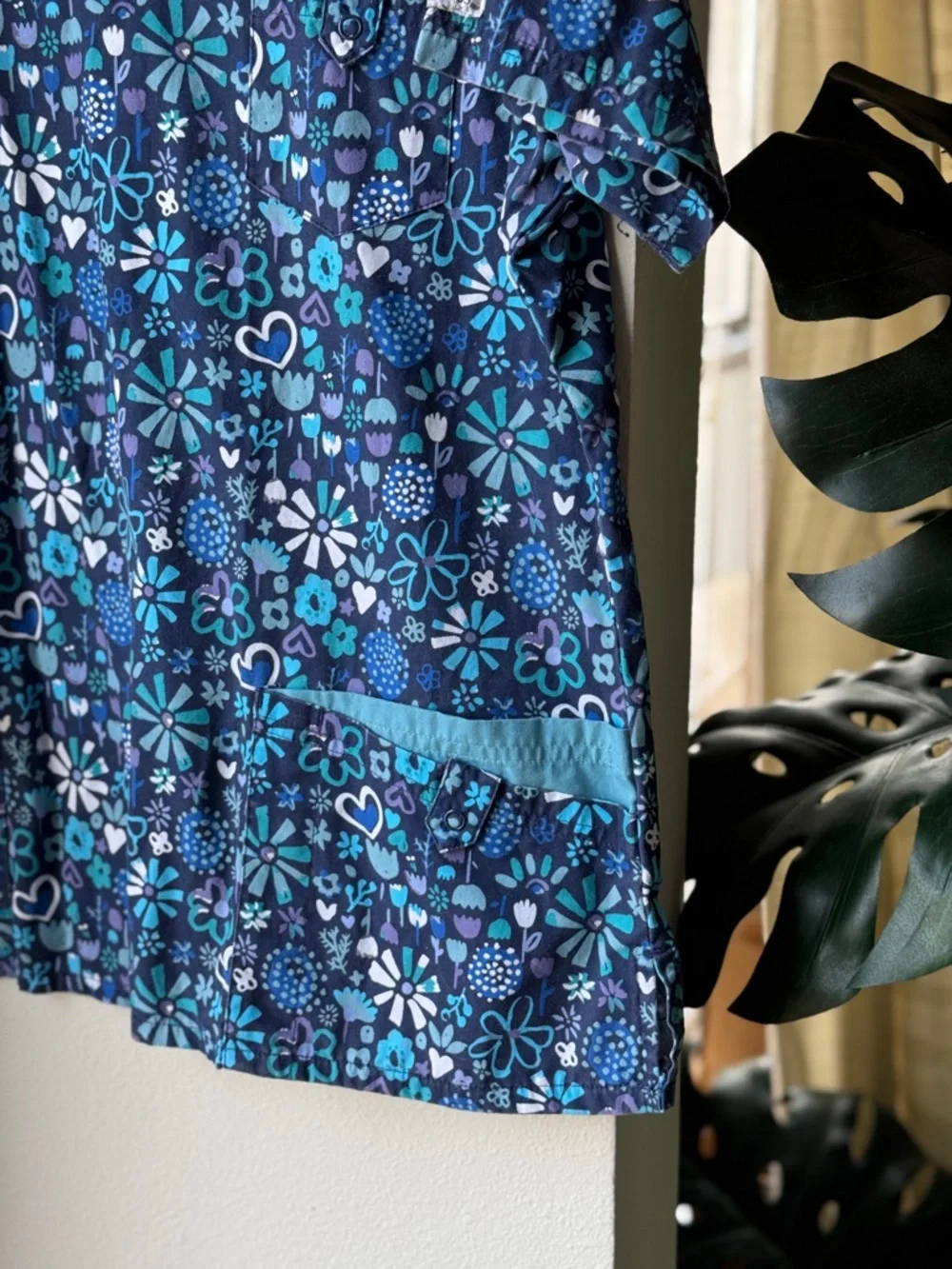 UA Scrubs Women's Floral V-Neck Top
